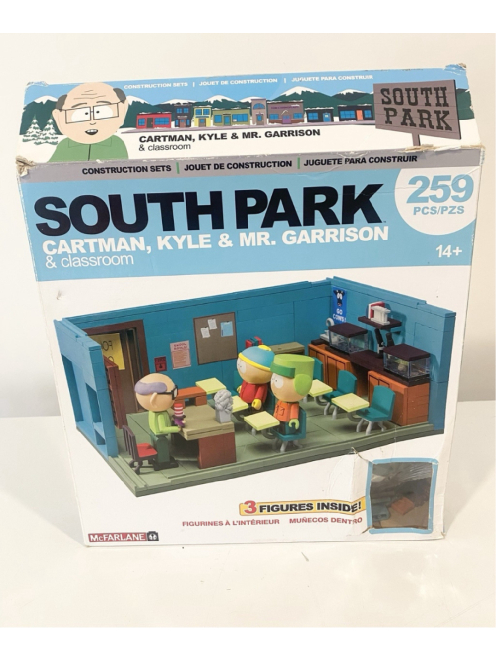 South Park McFarlane Cartman Kyle Mr Garrison Classroom 259pc Incomplete Set